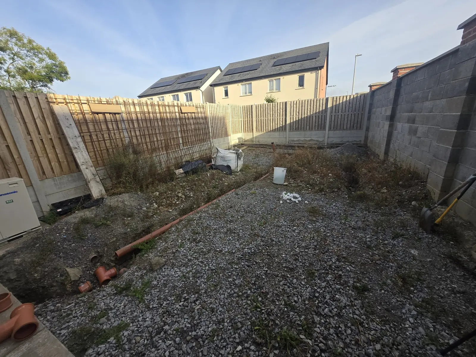 Porcelain Patio Groundwork project by Allsurface Groundworks in County Laois